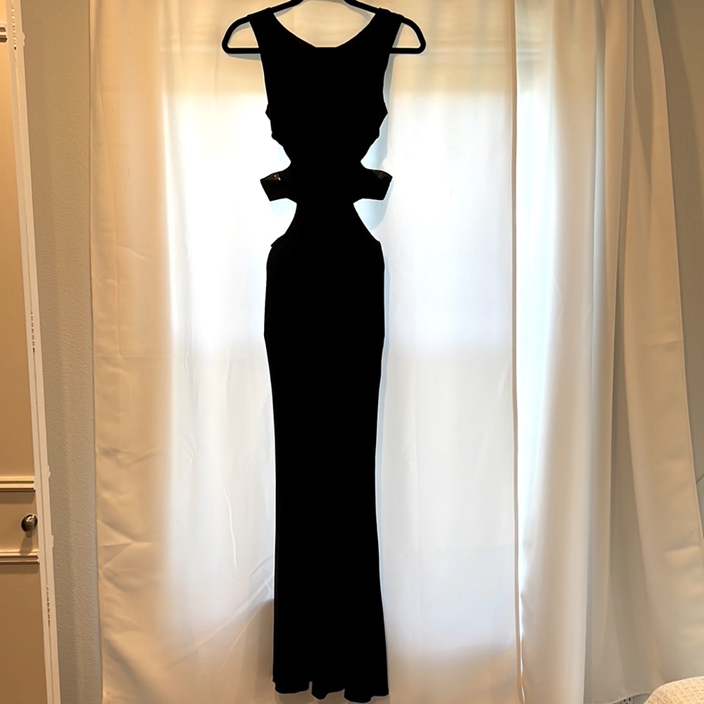 City Studio evening gown with cutouts